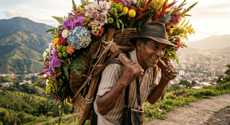 Silleteros de Medellín: La Tradición que Convierte Flores en Arte